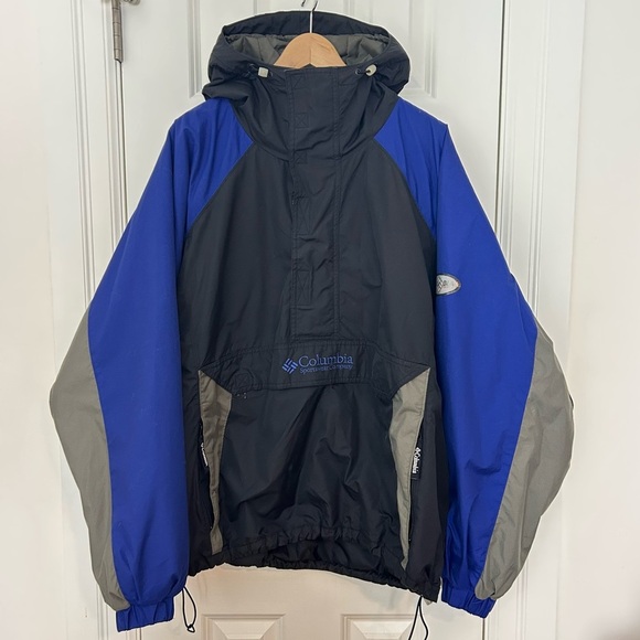 Vintage Pullover Half Zip Columbia Insulated Windbreaker Jacket - Picture 1 of 7
